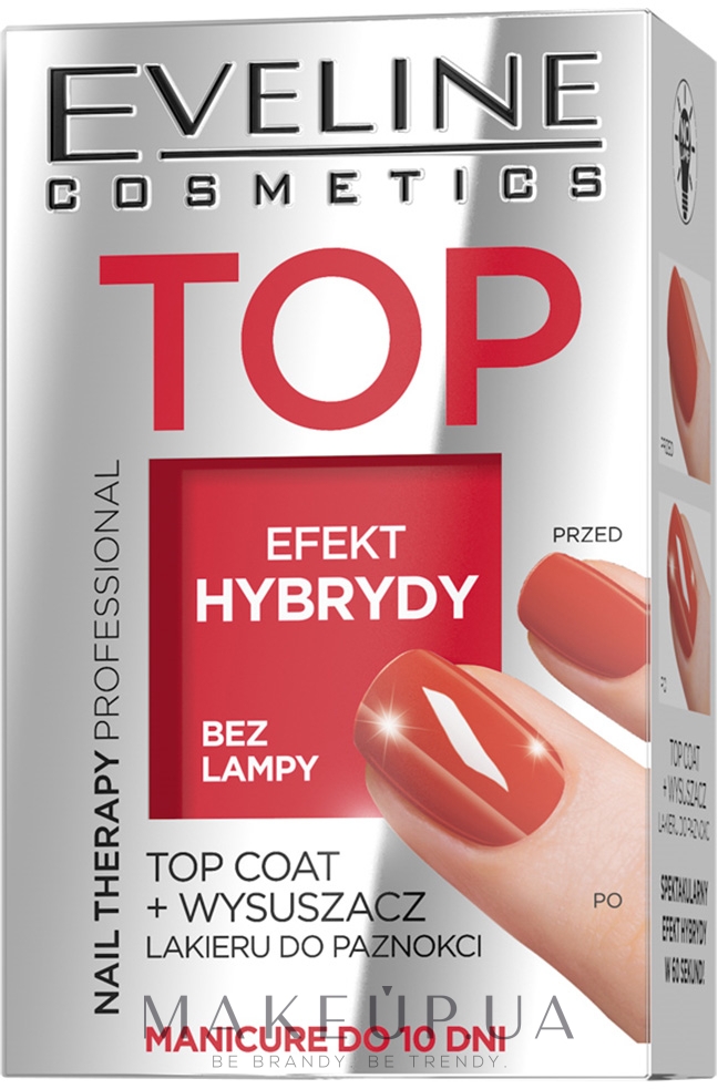 Топ-сушка для нігтів - Eveline Cosmetics Nail Therapy Professional Top Coat — фото 5ml