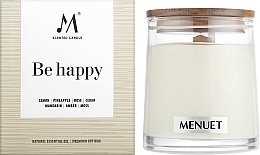 Ароматическая свеча "Be Happy" - Menuet Scented Candle — фото N2