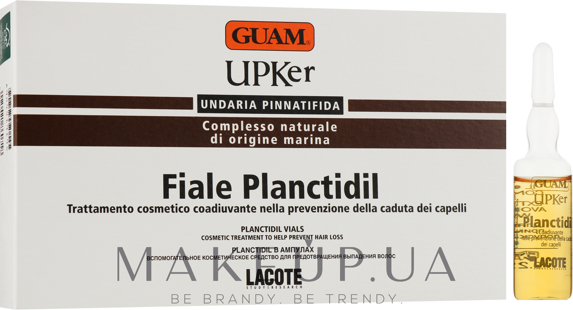 Концентрат в ампулах для предотвращения выпадения волос - Guam UPKer Planctidil Vials — фото 12x7ml