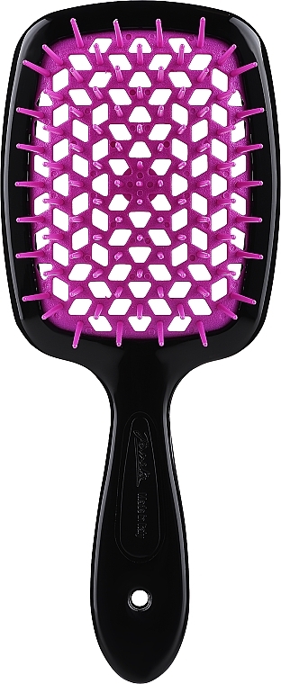 Щітка для волосся, чорна з фіолетовим - Janeke Superbrush — фото N1