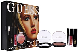 Парфумерія, косметика Набір - Guess Beauty Face Lookbook Beauty 101 Peach (lipstick/4.1ml + eye/sh/7g + mascara/4ml + eyeliner/0.5g)