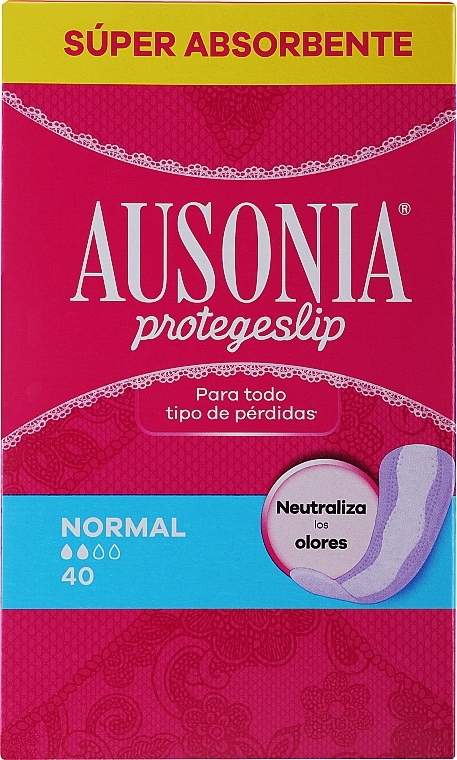 Щоденні прокладки, 40 шт. - Ausonia Protegeslip Normal — фото N1