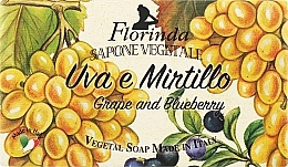 Мыло натуральное "Виноград и черника" - Florinda Grape and bluebarry Natural Soap — фото N1