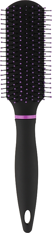 Щітка для волосся, чорна з бузковим - KillyS Soft Touch Hairbrush — фото N1