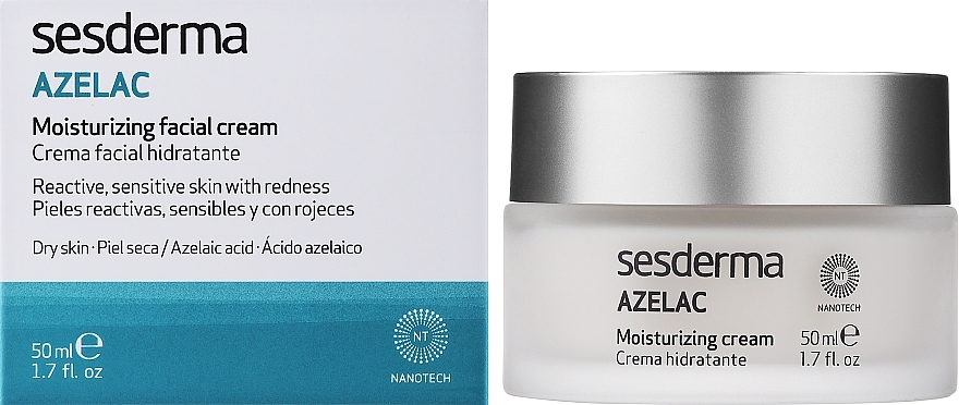 Зволожуючий крем для обличчя - SesDerma Laboratories Azelac Moisturizing Cream — фото N2