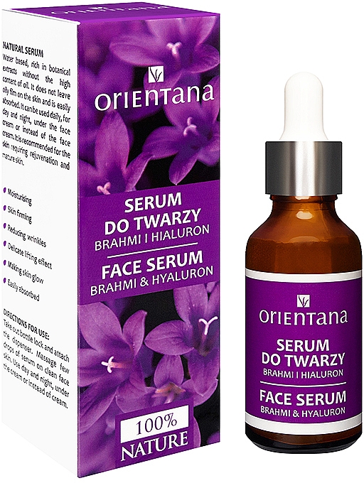 Сыворотка для лица Брахма и Гиалуроновая кислота - Orientana Brahmi & Hyaluronic Acid Face Bio Serum — фото N1