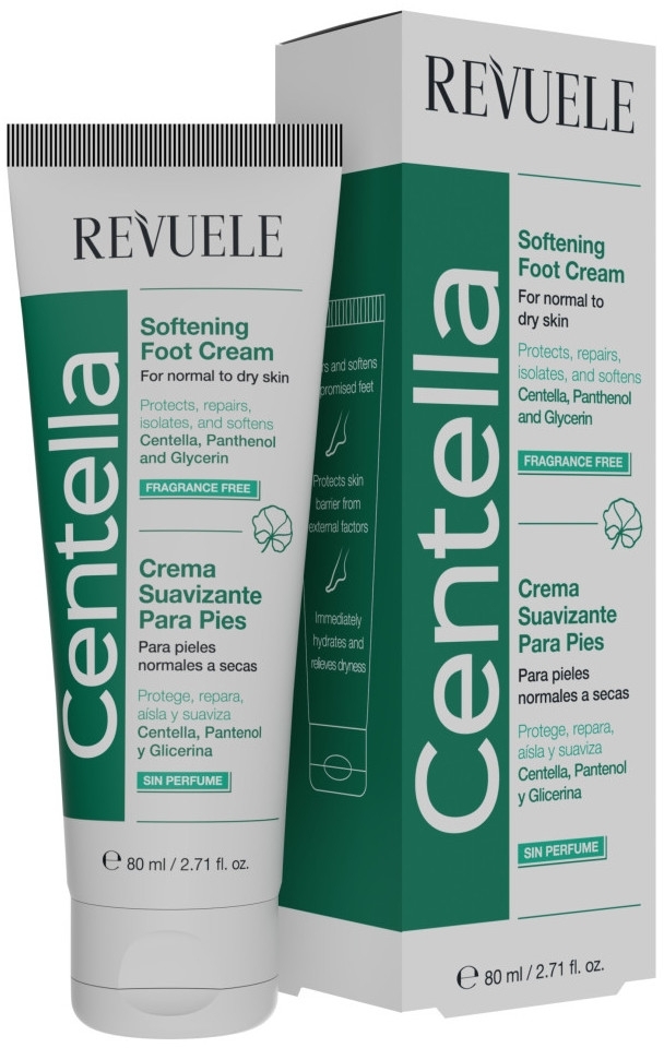 Пом`якшуючий крем для ніг - Revuele Centella Softening Foot Cream — фото 80ml