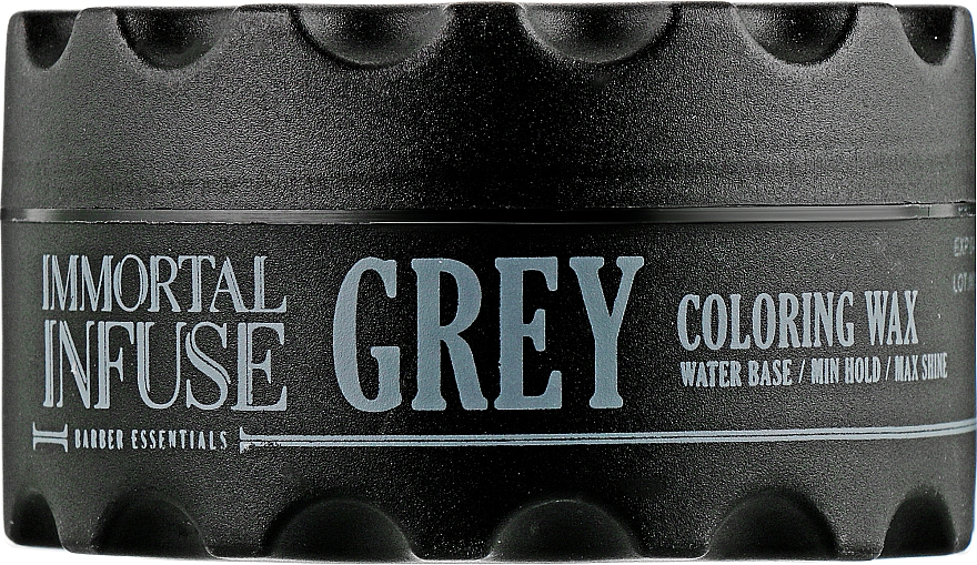 Сірий кольоровий віск для волосся - Immortal Infuse Grey Coloring Wax — фото N2