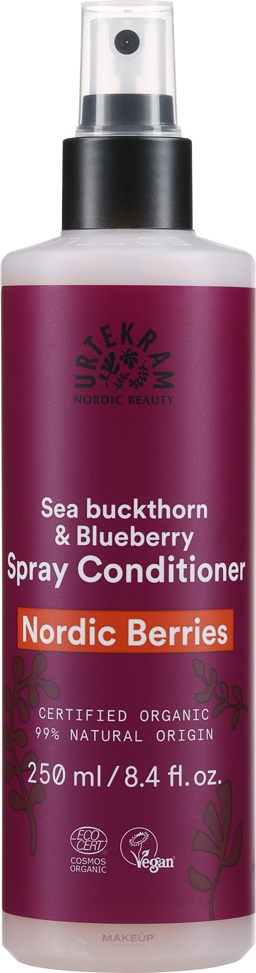 Спрей-кондиционер для волос "Северные ягоды" - Urtekram Nordic Berries Spray Conditioner Leave In — фото 250ml