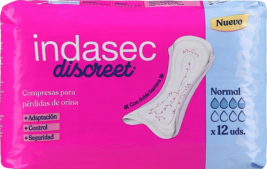 Гигиенические прокладки, 12 шт - Indasec Dermoprotect Normal — фото N1