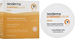 Сонцезахисний тональний крем, світлий - SesDerma Laboratories Screen Ses Compact SPF 50 Light — фото N3