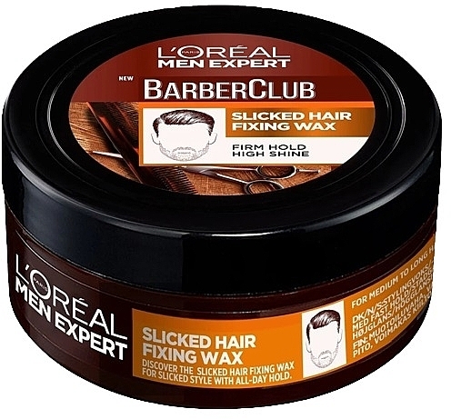Воск для волос - L'Oreal Men Expert Extreme Barber Club Slicked Hair Fixing Wax — фото N1