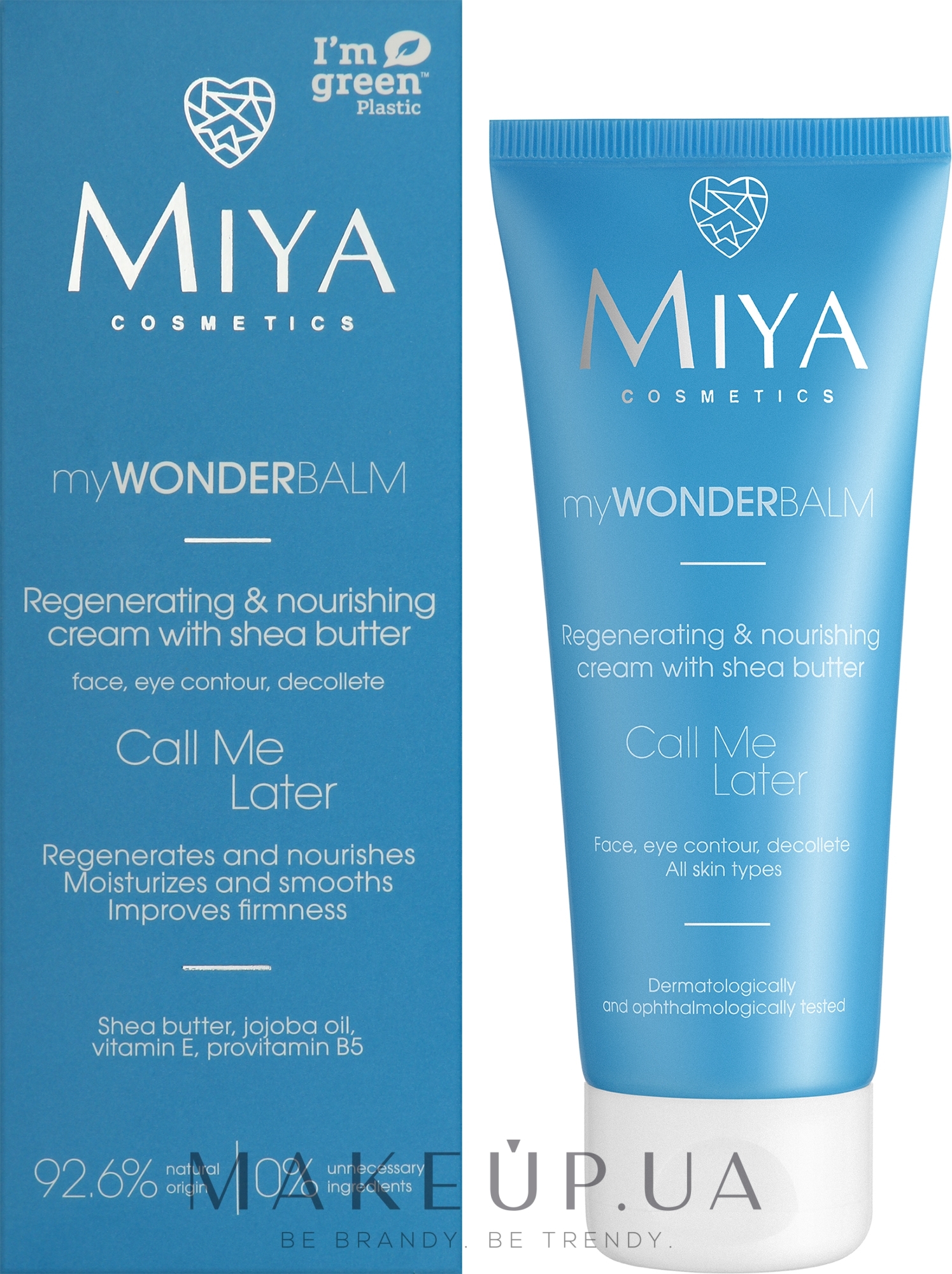 Регенерувальний живильний крем для обличчя та тіла - Miya Cosmetics My Wonder Balm Call Me Later Cream — фото 75ml