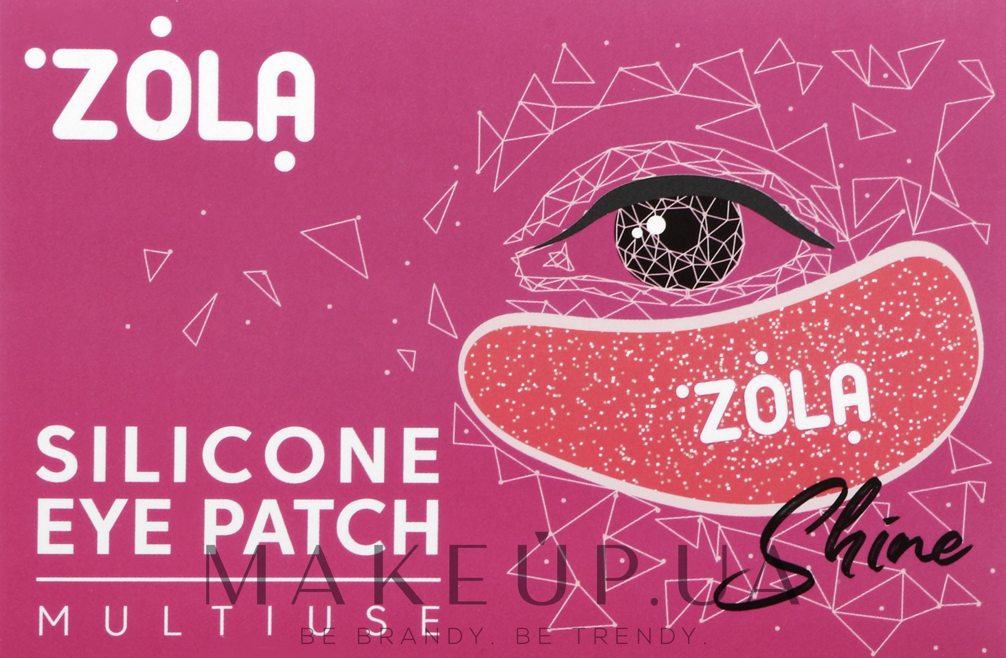 Патчі силіконові багаторазові для очей, малинові - Zola Silicone Eye Patch Multiuse  — фото 2шт