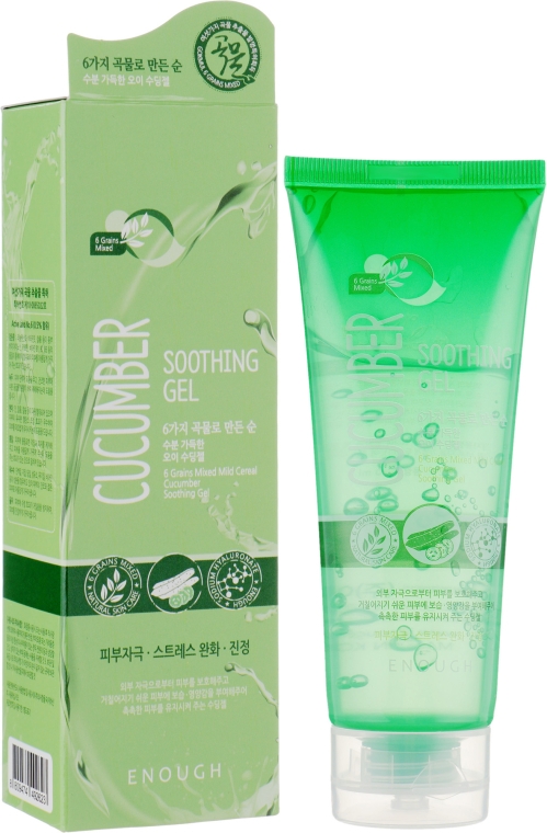 Увлажняющий гель с огурцом - Enough 6 Grains Mixed Soothing Gel