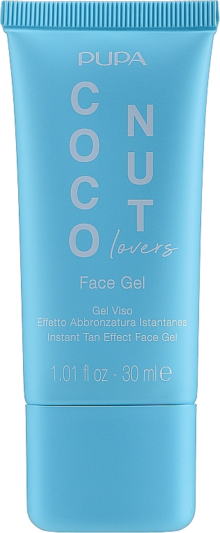 Гель для обличчя з ефектом миттєвої засмаги - Pupa Coconut Lovers Face Gel — фото N1