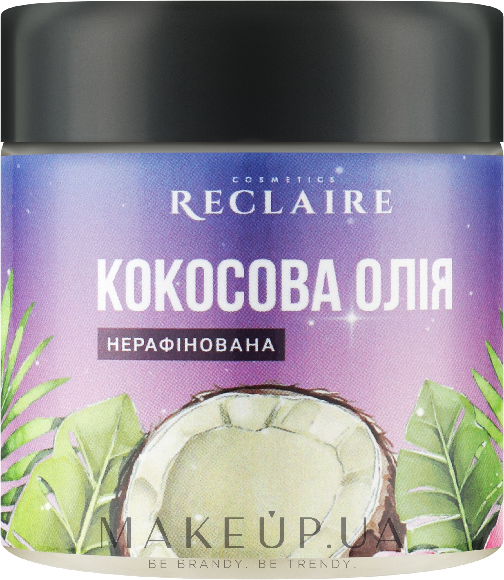 Нерафинированное кокосовое масло - Reclaire — фото 140ml