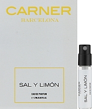 Парфумерія, косметика Carner Barcelona Sal Y Limon - Парфумована вода (пробник)