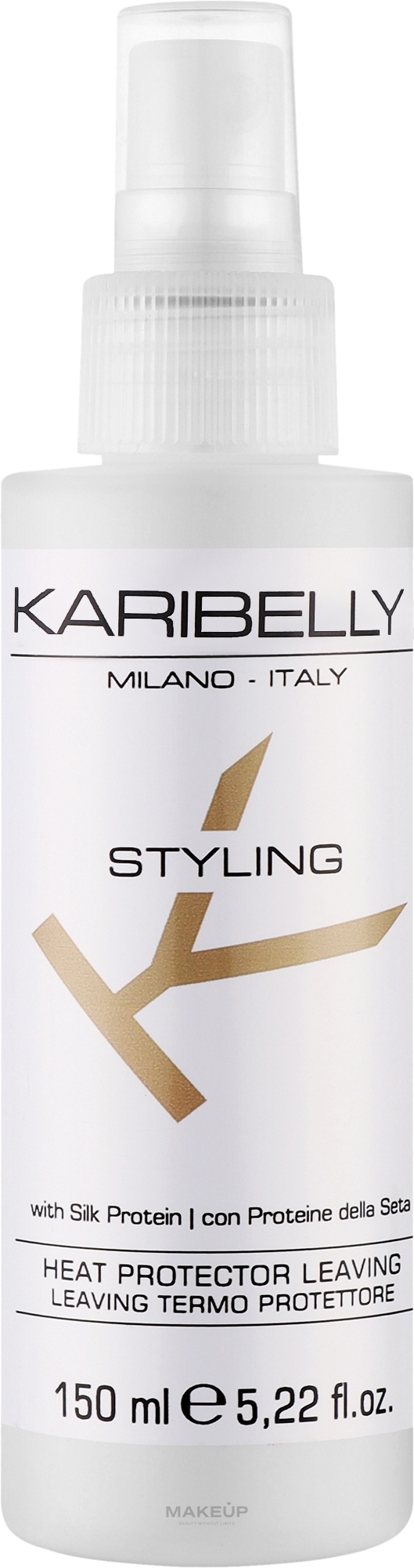 Термозахисний спрей для волосся - Karibelly Heat Protector Leaving Spray — фото 150ml