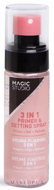 Фіксатор макіяжу - Magic Studio 3In 1 Primer & Setting Spray — фото 85ml