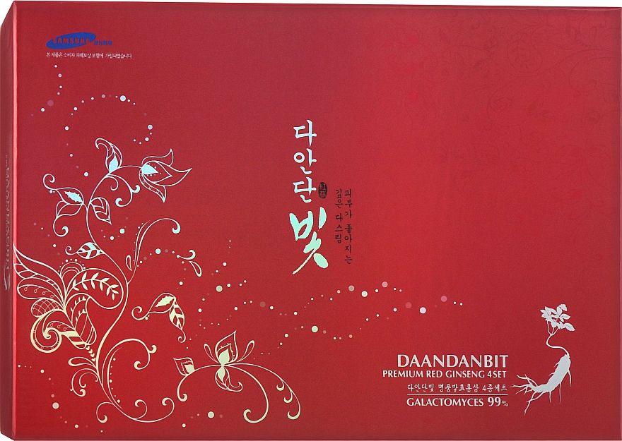 Набор с экстрактом красного женьшеня - Daandanbit Red Ginseng 4 Set (f/toner/150ml + f/toner/30ml + f/emulsion/150ml + f/emulsion/30ml + f/cream/50ml + CCcream/50ml)