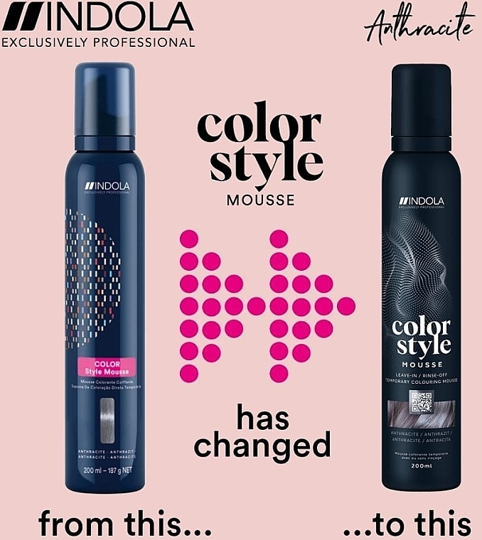 Відтінковий мус для волосся з фіксацією - Indola Color Style Mousse * — фото N4