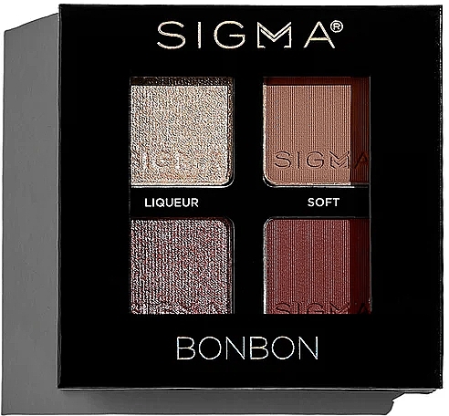 Палетка теней - Sigma Beauty Bonbon Eyeshadow Quad — фото N3