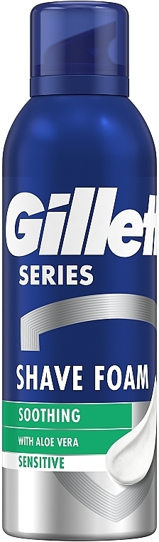 Піна для гоління для чутливої шкіри - Gillette Series Sensitive Skin Shave Foam for Men