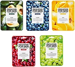 Набор - Superfood For Skin Facial Sheet Mask Smoothing Set (f/mask/5x25ml) — фото N1