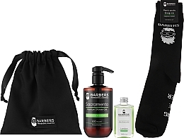 Подарочный набор для мужчин - Barbers Premium Mens Set Sandalwood & Grapefruit (sh/gel/500ml + aft/sh/lot/100ml + socks/2pcs) — фото N2