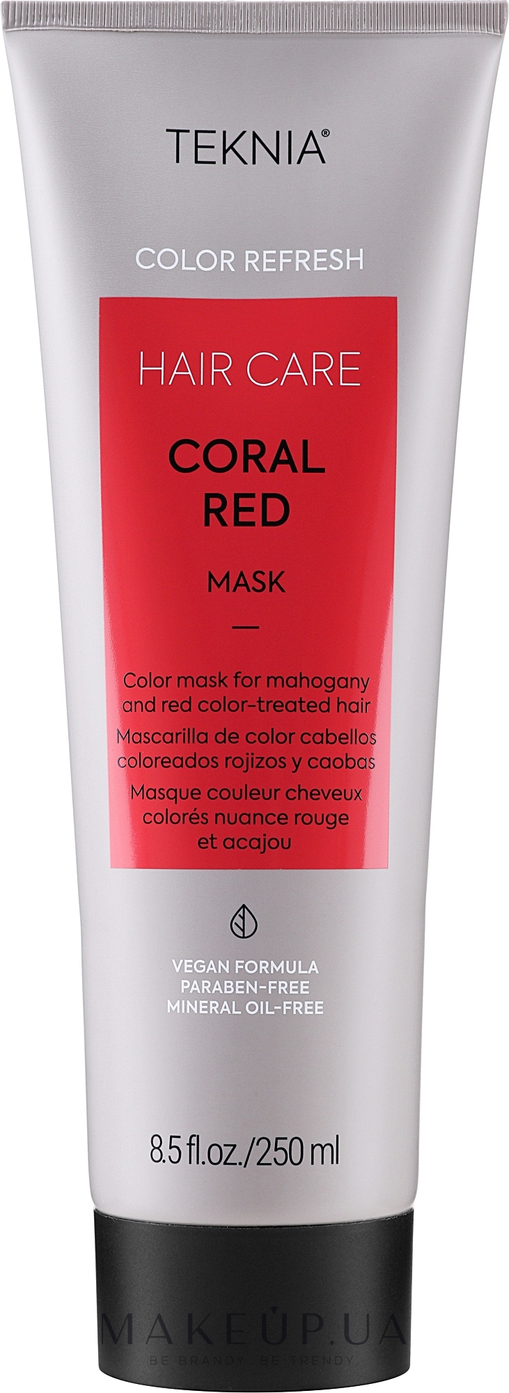 Маска для обновления цвета красных оттенков волос - Lakme Teknia Color Refresh Coral Red Mask — фото 250ml