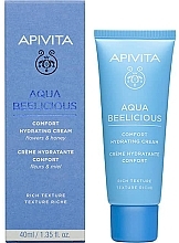 Духи, Парфюмерия, косметика Насыщенный увлажняющий крем - Apivita Aqua Beelicious Comfort Hydating Cream Rich Texture