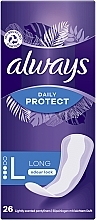 Щоденні прокладки "Нейтралізація запаху", 26 шт - Always Daily Protect Long — фото N1