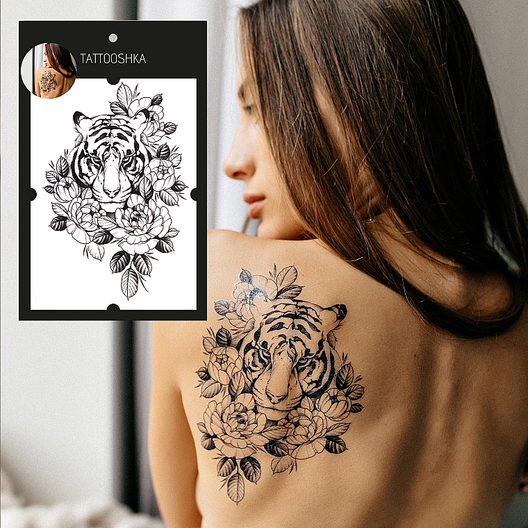 Временное тату "Изысканная тигрица" - Tattooshka — фото N4