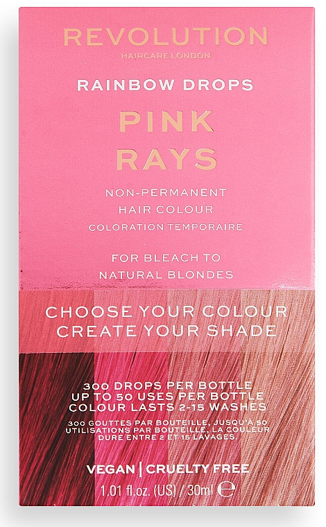 Капли для окрашивания волос - Makeup Revolution Rainbow Drops — фото N2