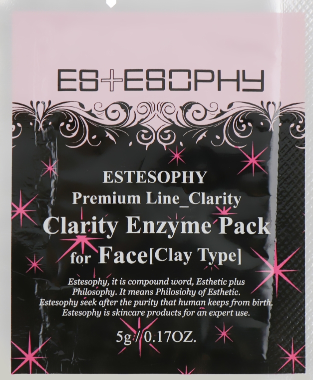 Маска для глибокого очищення обличчя, з ензимами - Estesophy Premium Line Clarity Enzyme Pack for Face — фото N1