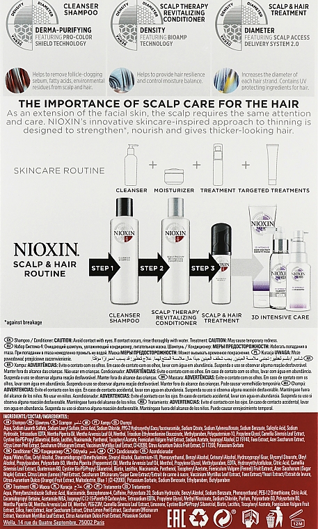 Набор - Nioxin Hair Color Safe System System 4 Kit (shm/150ml + cond/150ml + mask/40ml) — фото N3