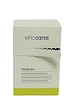 Набір - Who Cares Tester Set (shm/3x10ml + h/cond/3x10ml + h/mask/3x10ml) — фото N1