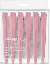 Парфумерія, косметика Затискачі для волосся, 6 шт., рожеві - Aivil Pro Dusty Pink