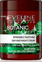 Інтенсивно заспокійливий крем для обличчя - Eveline Cosmetics Botanic Expert Aloe Vera Day & Night Cream — фото N1