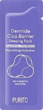 Духи, Парфюмерия, косметика Регенерирующая ночная маска - Purito Dermide Cica Barrier Sleeping Pack (пробник)