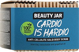 Парфумерія, косметика Твердий антицелюлітний скраб для тіла - Beauty Jar Cardio Is Hardio Anti-Cellulite Solid Body Scrub