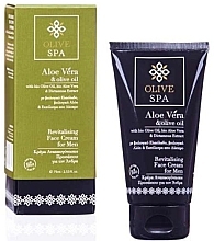 Парфумерія, косметика Чоловічий відновлювальний крем для обличчя - Olive Spa Aloe Vera Revitalizing Face Cream for Men