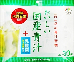 Витаминно-минеральный напиток из листьев ячменя и молочнокислых бактерий - Unimat Riken Young Barley Leaves Aojiru — фото N1
