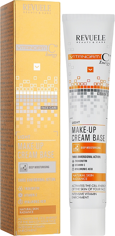 Крем-база під макіяж - Revuele Vitanorm C+ Make-up Cream Base - Light — фото N2