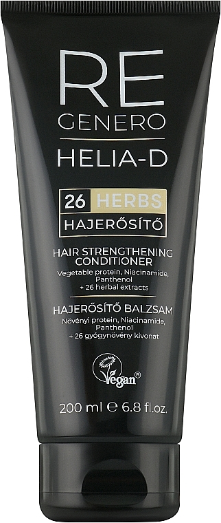Кондиціонер для зміцнення волосся - Helia-D Regenero Hair Strengthening Conditioner — фото N1