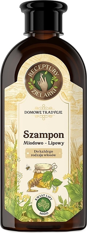 Шампунь для волосся "Мед та липа" - Receptury Zielarki Domowe Tradycje — фото N1