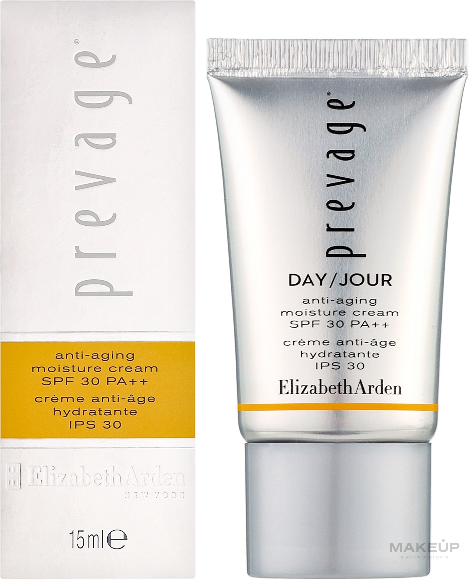 Антивозрастной увлажняющий крем, защищающий от солнца - Elizabeth Arden Prevage Anti-aging Moisture Cream Broad Spectrum Sunscreen SPF 30 (мини) — фото 15ml