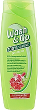 Шампунь с экстрактом граната для окрашенных волос - Wash&Go 100 % Volume Shampoo — фото N3