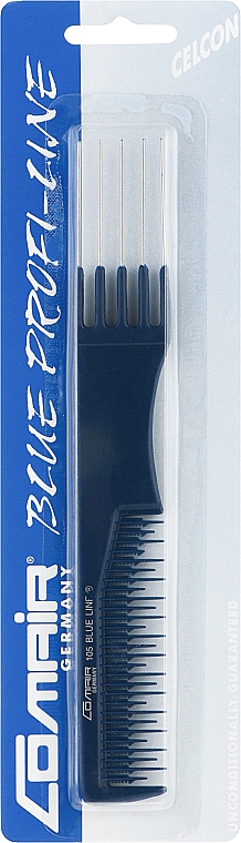 Расческа №105 "Blue Profi Line" для тупирования с гребнем, 19,5 см - Comair — фото N1